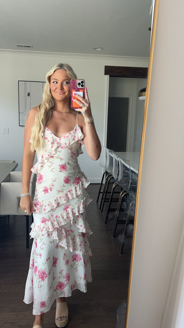 Pink Floral Maxi