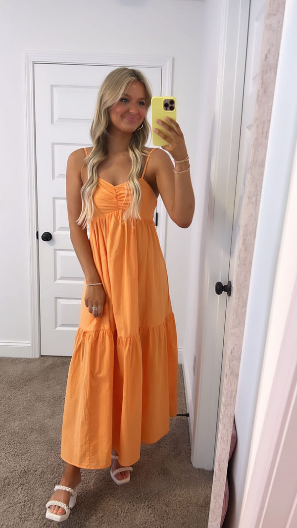 Orange Slice Maxi Dress