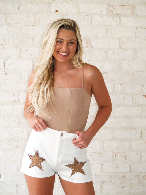 Seeing Stars Suede Shorts
