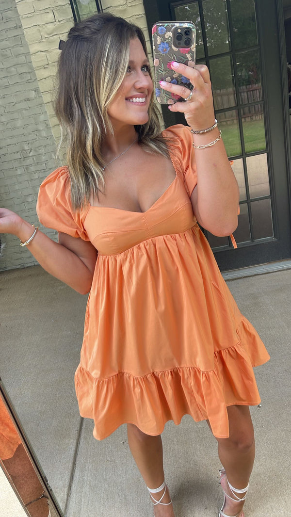 Orange Slices Mini Dress