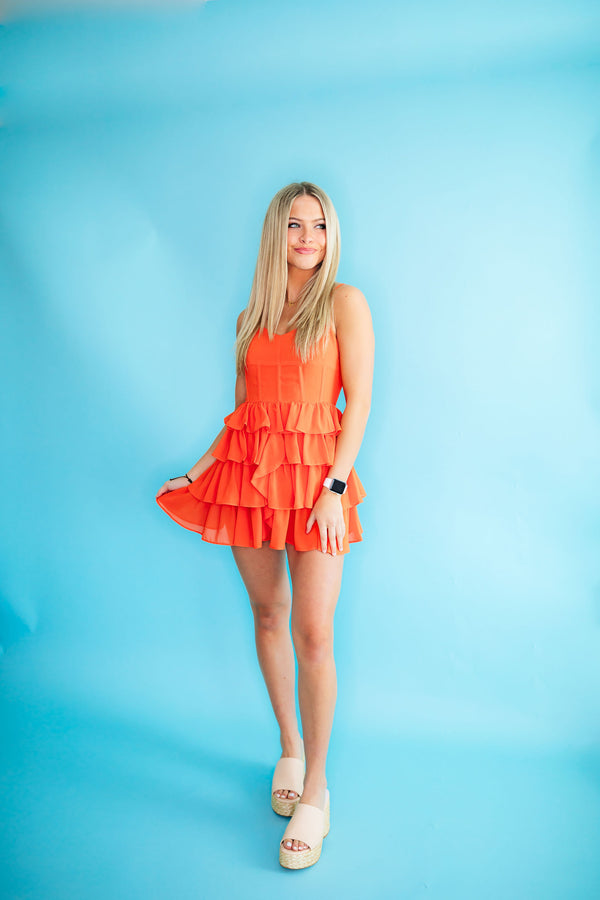 Kirsten Ruffle Mini Dress