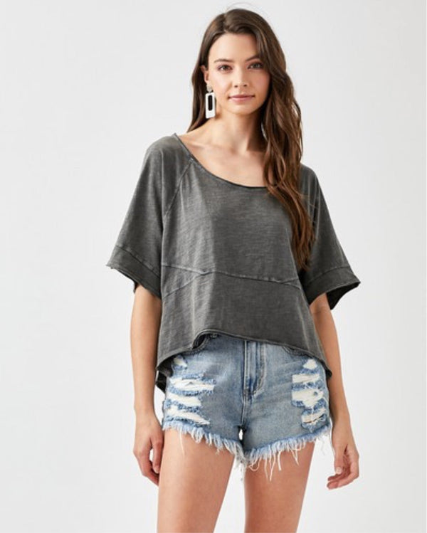 Lined Oversized Top